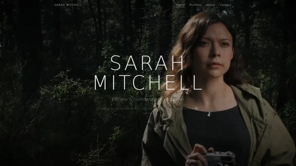 Screenshot of Personal portfolio